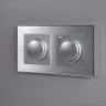 Рамка Werkel Aluminium на 2 поста алюминий WL11-Frame-02 4690389073632