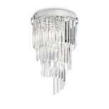 Потолочная люстра Ideal Lux Carlton PL8 Cromo 168920 Потолочная люстра Ideal Lux Carlton PL8 Cromo 168920