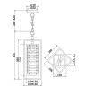 Подвесной светильник Maytoni MOD060PL-01G