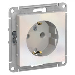 Розетка силовая Schneider Electric Atlas Design жемчуг