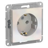 Розетка силовая Schneider Electric Atlas Design жемчуг