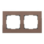 Рамка Werkel Aluminium на 2 поста алюминий коричневый WL11-Frame-02 4690389073694