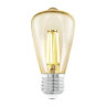 Лампа светодиодная филаментная Eglo E27 3,5W 2200К янтарь 11553