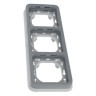 Рамка с суппортом Legrand Plexo IP55 на 3 поста, серая (горизонтальный монтаж) 069687