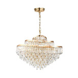 5073/14 HALL (В 2-Х КОРОБКАХ) ODL24 623 золото/прозрачный/металл/хрусталь Люстра E14 14*40W WAYTA