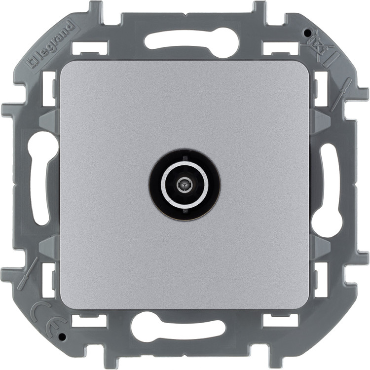 Розетка TV Legrand Inspiria звезда 1,5 дБ, алюминий, 673852
