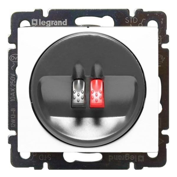 Розетка для колонок Legrand Valena Classic одиночная, белая 774223