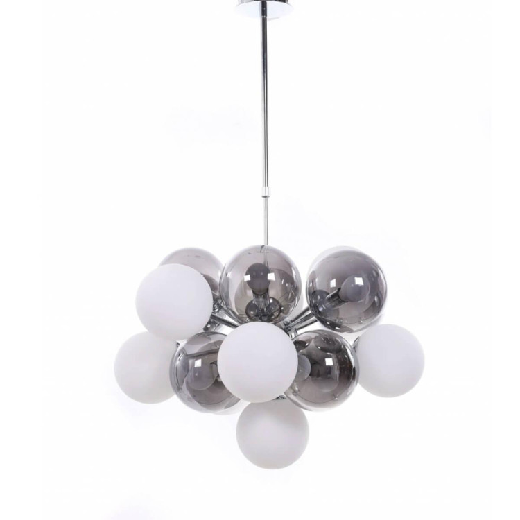 Подвесная люстра Lumina Deco Neopsis LDP 1137-17 WT+CHR Подвесная люстра Lumina Deco Neopsis LDP 1137-17 WT+CHR