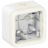 Рамка с суппортом Legrand Plexo IP55 накладной монтаж, на 1 пост, белая 069689