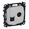 Розетка TV+RJ-45 Legrand Valena Allure алюминий 753055+754837