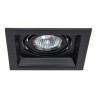 A6661PL-1BK Светильник потолочный встраиваемый CANIS для MR16 130x130x45мм черный IP20 монтаж 102x102мм