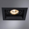 A6661PL-1BK Светильник потолочный встраиваемый CANIS для MR16 130x130x45мм черный IP20 монтаж 102x102мм