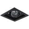 A6661PL-1BK Светильник потолочный встраиваемый CANIS для MR16 130x130x45мм черный IP20 монтаж 102x102мм