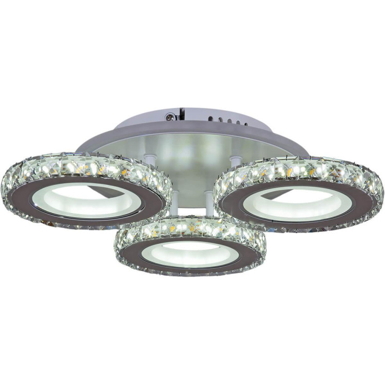 Потолочная светодиодная люстра Reluce 03900-0.3-03A WH+CR (RGB) Потолочная светодиодная люстра Reluce 03900-0.3-03A WH+CR (RGB)