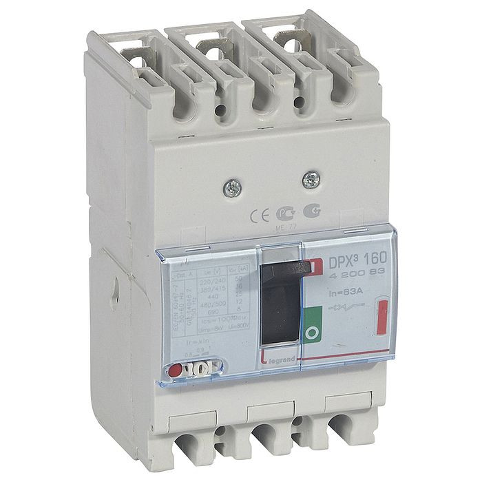 Силовой автомат Legrand DPX³ 160А, термомагнитный, 36кА, 3P, 63А, 420083