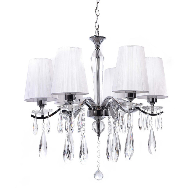 Подвесная люстра Lumina Deco Alessia LDP 1726-6 CHR Подвесная люстра Lumina Deco Alessia LDP 1726-6 CHR