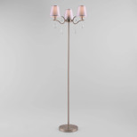 Торшер Eurosvet 01059/3 сатин-никель/прозрачный хрусталь Strotskis