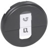 Лицевая панель Legrand Celiane для розеток RJ-45, графит 067951