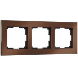 Рамка Werkel Aluminium на 3 поста алюминий коричневый WL11-Frame-03 4690389073700