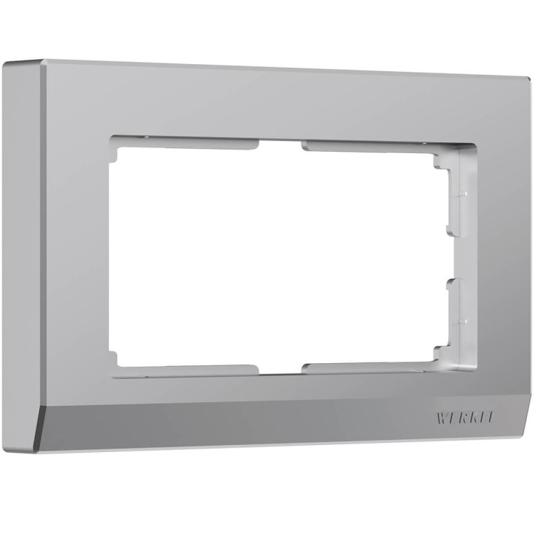Рамка Werkel Stark для двойной розетки серебряный WL04-Frame-01-DBL 4690389117206
