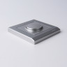 Рамка из пластика на 1 пост Stark серебряный W0011806