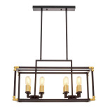 Подвесная люстра Lumina Deco Waldorf LDP 1140-8 BK+MD Подвесная люстра Lumina Deco Waldorf LDP 1140-8 BK+MD