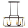 Подвесная люстра Lumina Deco Waldorf LDP 1140-8 BK+MD Подвесная люстра Lumina Deco Waldorf LDP 1140-8 BK+MD