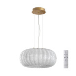 7720/36L PIKO LED SN 031 Светильник металл/стекло/прозрачный/золотой LED 36Вт 3000-6500K D400 IP20 пульт ДУ ANGELO