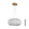 7720/36L PIKO LED SN 031 Светильник металл/стекло/прозрачный/золотой LED 36Вт 3000-6500K D400 IP20 пульт ДУ ANGELO