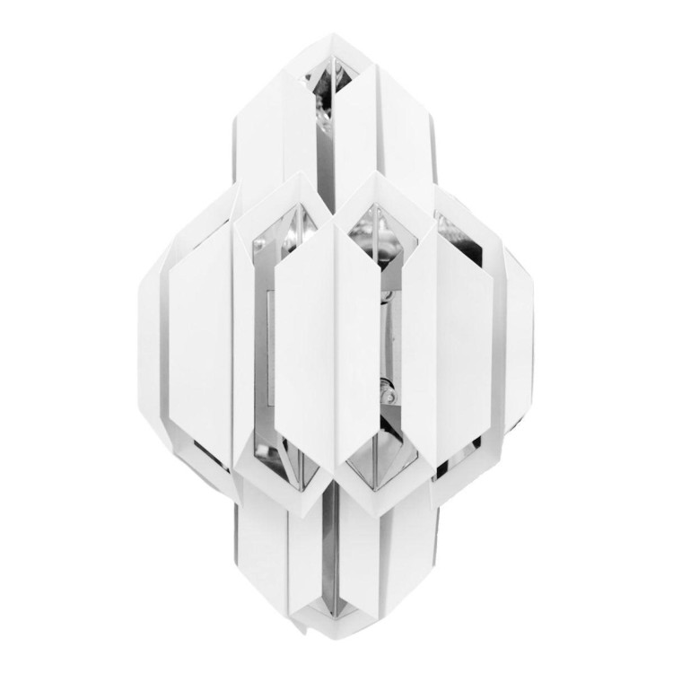 Настенный светильник Lumina Deco Piramid LDW 6021-2 WT+CHR Настенный светильник Lumina Deco Piramid LDW 6021-2 WT+CHR