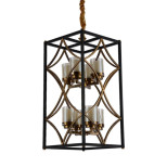 Подвесная люстра Lumina Deco Quadrato LDP 1223-8 BK+MD Подвесная люстра Lumina Deco Quadrato LDP 1223-8 BK+MD