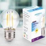 Лампа светодиодная филаментная Ambrella light E27 6W 4200K прозрачная 203915