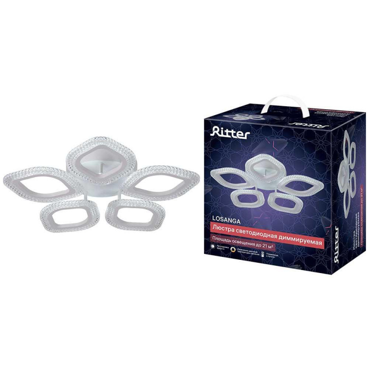 Потолочная люстра Ritter LOSANGA 52925 9 Потолочная люстра Ritter LOSANGA 52925 9