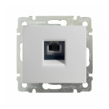 Розетка телефонная Legrand Valena Classic RJ-11, 4 контакта, 1 выход, белая 774438
