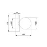 Настенный светильник (бра) Freya FR5391WL-01BS