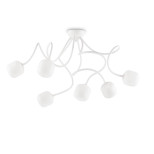 Потолочная люстра Ideal Lux Octopus PL6 Bianco 174921 Потолочная люстра Ideal Lux Octopus PL6 Bianco 174921