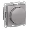 Светорегулятор поворотно-нажимной Schneider Electric Atlas Design 630 Вт, алюминий