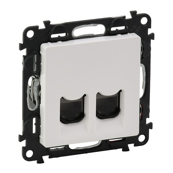 Розетка RJ-11+RJ-45 Legrand Valena Life белая 753032+755420