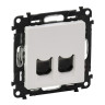 Розетка RJ-11+RJ-45 Legrand Valena Life белая 753032+755420