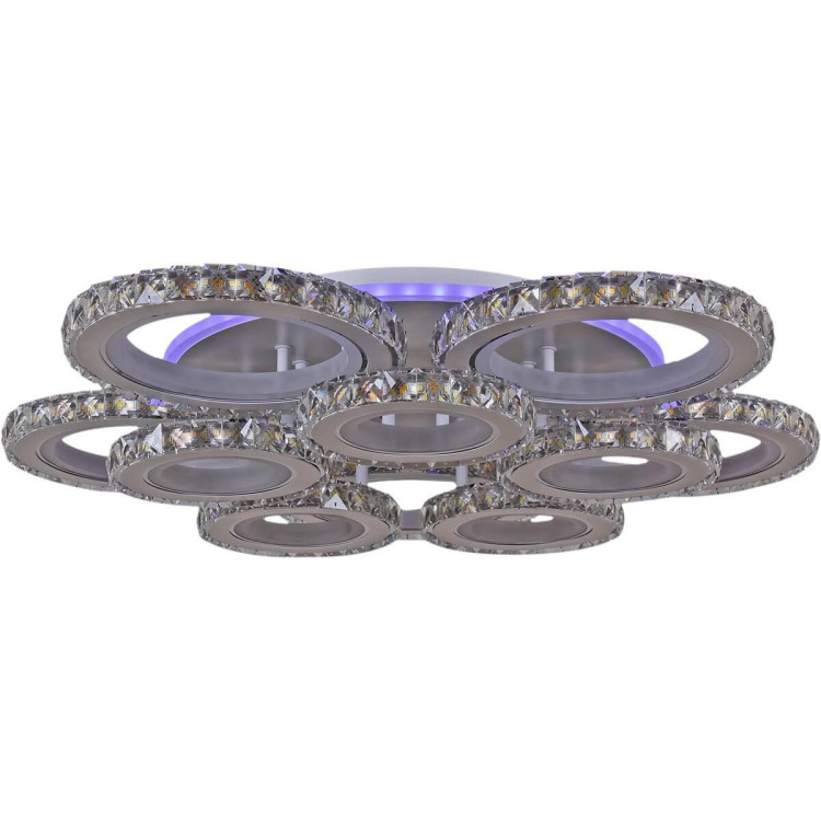 Потолочная светодиодная люстра Reluce 03900-0.3-5+5B WH+CR (RGB) Потолочная светодиодная люстра Reluce 03900-0.3-5+5B WH+CR (RGB)