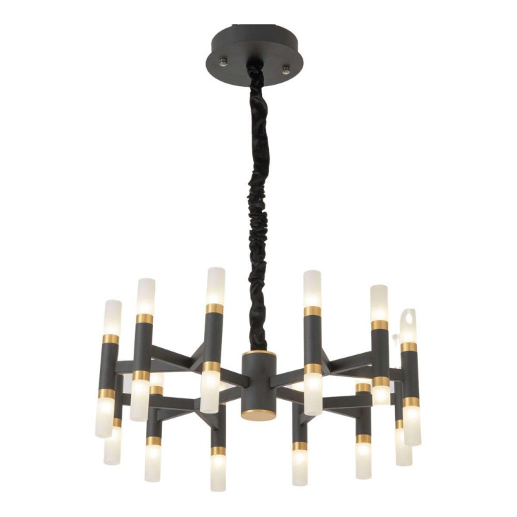 Подвесная люстра Lumina Deco Richmond LDP 6035-24 BK+GD Подвесная люстра Lumina Deco Richmond LDP 6035-24 BK+GD