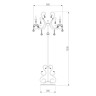 Торшер Eurosvet 12505/3F античная бронза Strotskis