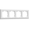 Рамка из поликарбоната на 4 поста Stark белый W0041801
