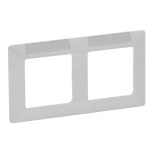 Рамка Legrand Valena Life на 2 поста, с держателем для маркировки, белая 754012
