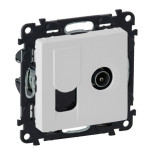Розетка TV+RJ-45 Legrand Valena Life белая 753055+754830