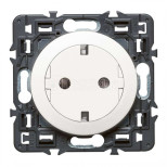 Силовая розетка Legrand Celiane 2K+3 с плоской лицевой панелью, белая 067166