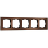 Рамка Werkel Aluminium на 5 постов алюминий коричневый WL11-Frame-05 4690389073724