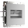 Розетка Werkel двойная Ethernet RJ-45 серебряный WL06-RJ45+RJ45 4690389073540