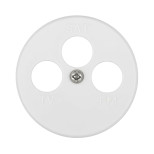 Накладка LK Studio для розетки TV+FM+SAT, 3 отверстия , бел., LK Vintage 885404-1