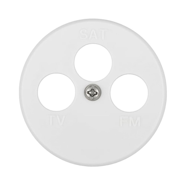 Накладка LK Studio для розетки TV+FM+SAT, 3 отверстия , бел., LK Vintage 885404-1